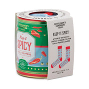 Gentlemens Hardware Socks in a Can Chillies detail
