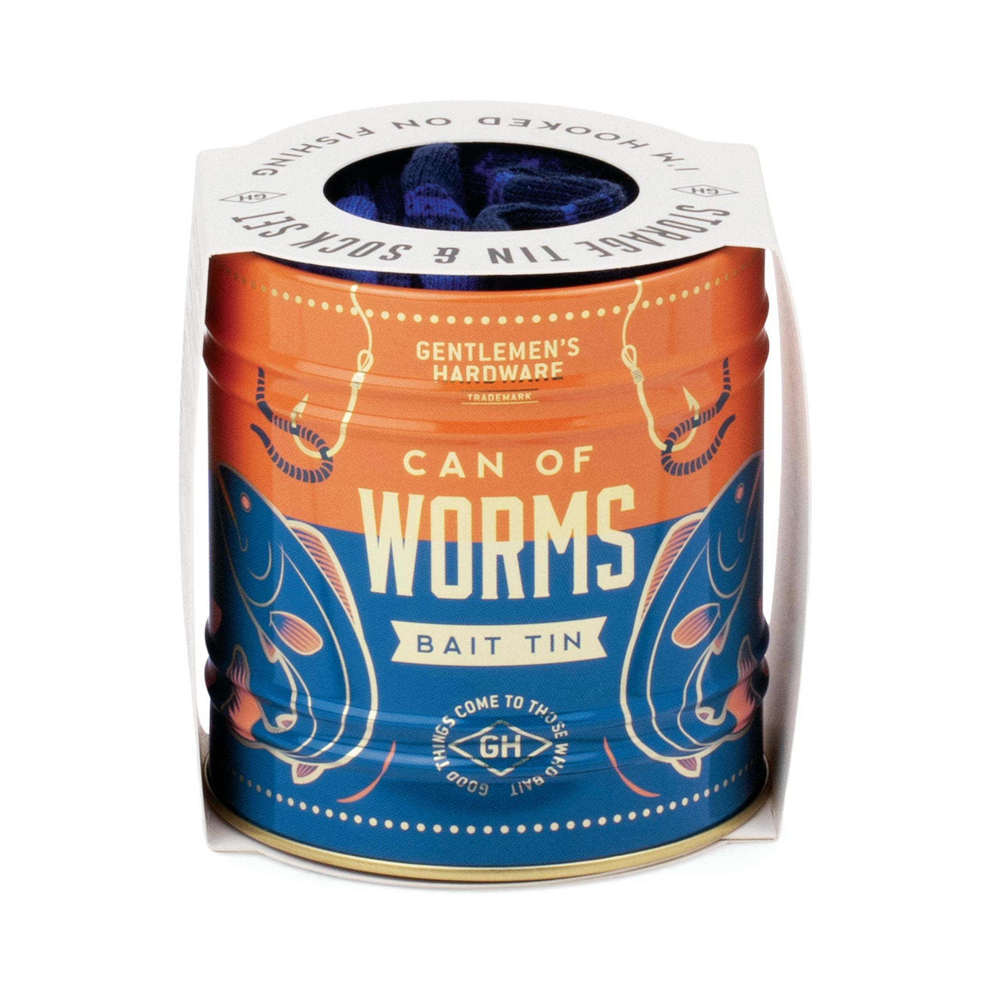 Gentlemens Hardware Socks in a Can Fishing