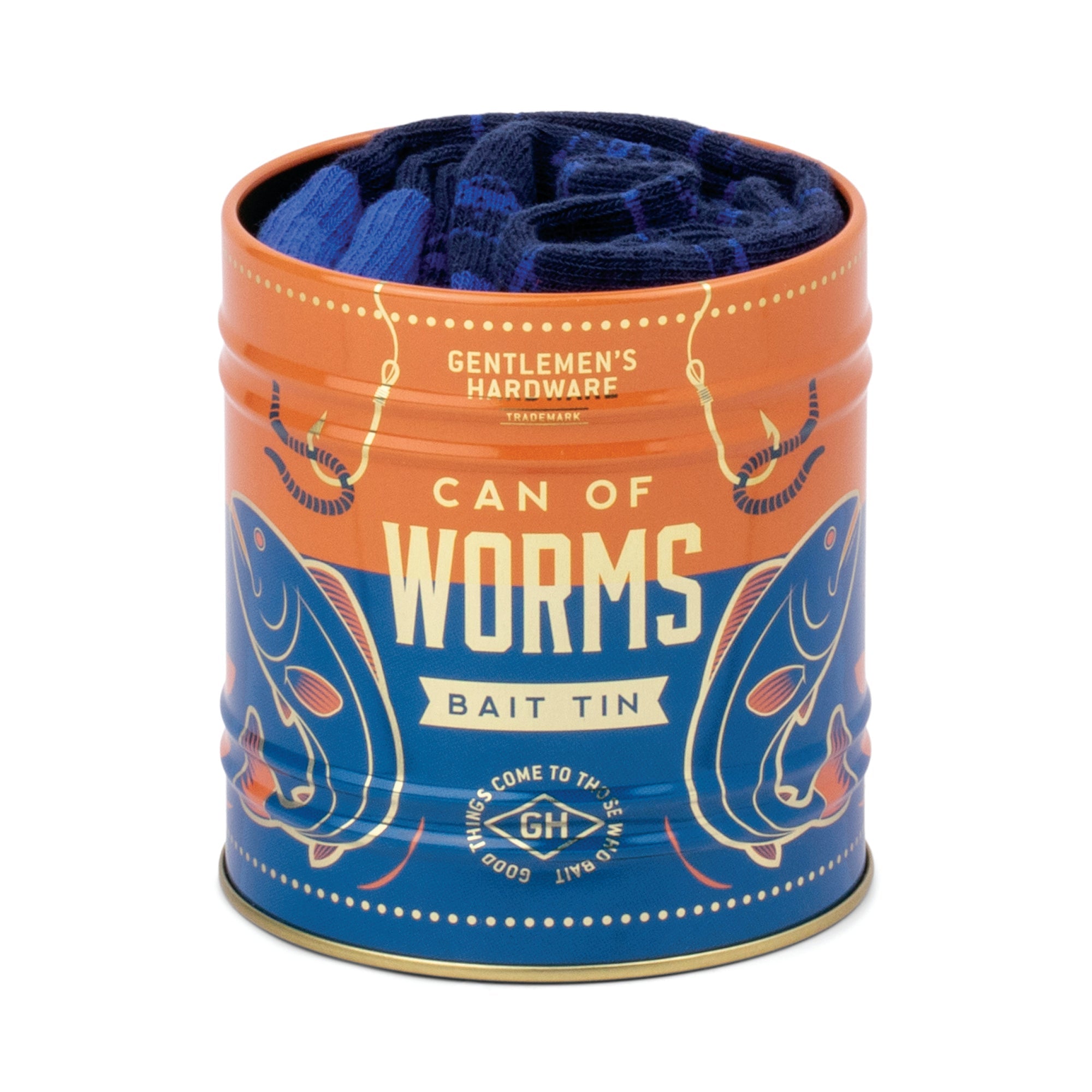 Gentlemens Hardware Socks in a Can Fishing socks