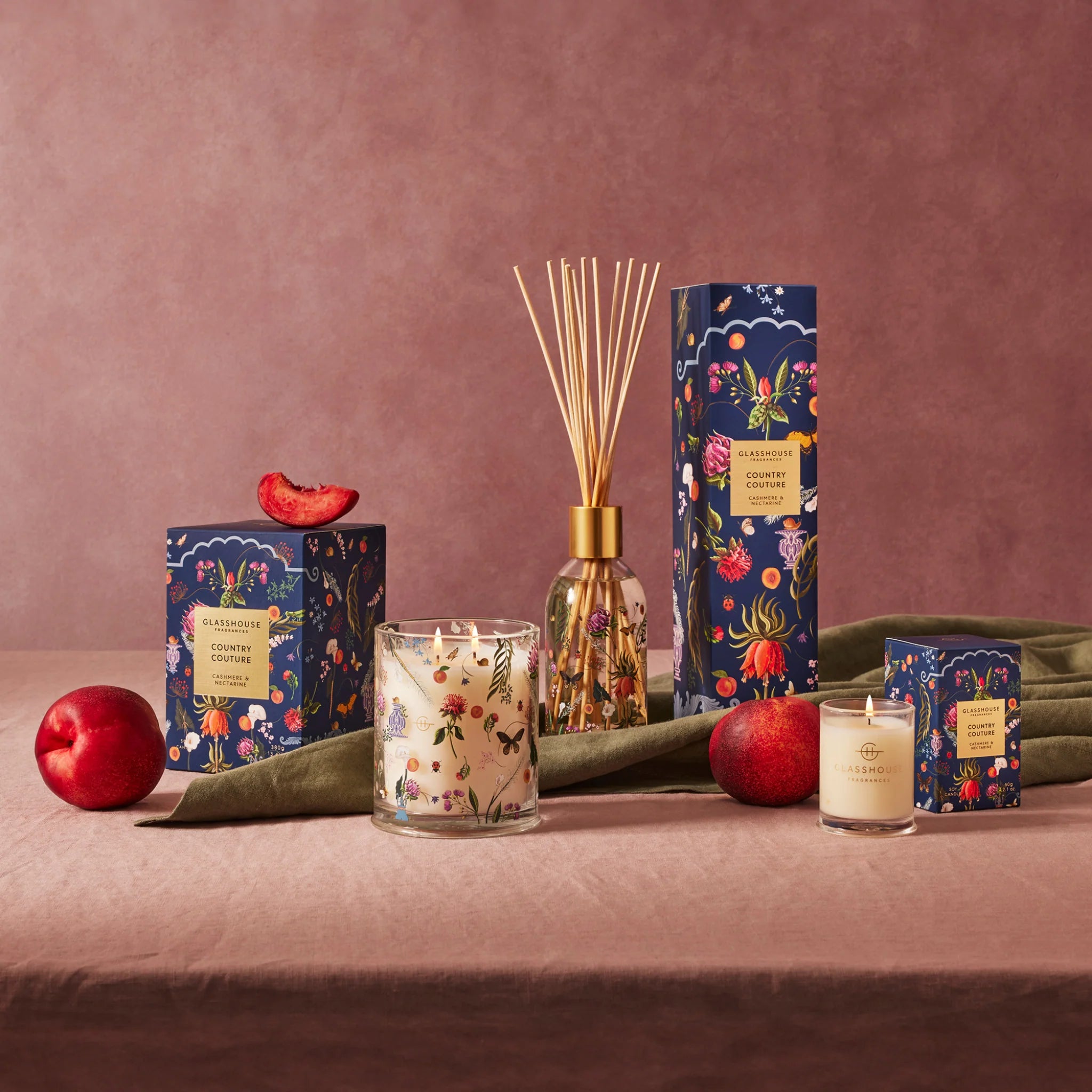 COUNTRY COUTURE | Cashmere & Nectarine |250mL Fragrance Diffuser Mother's Day Limited Edition