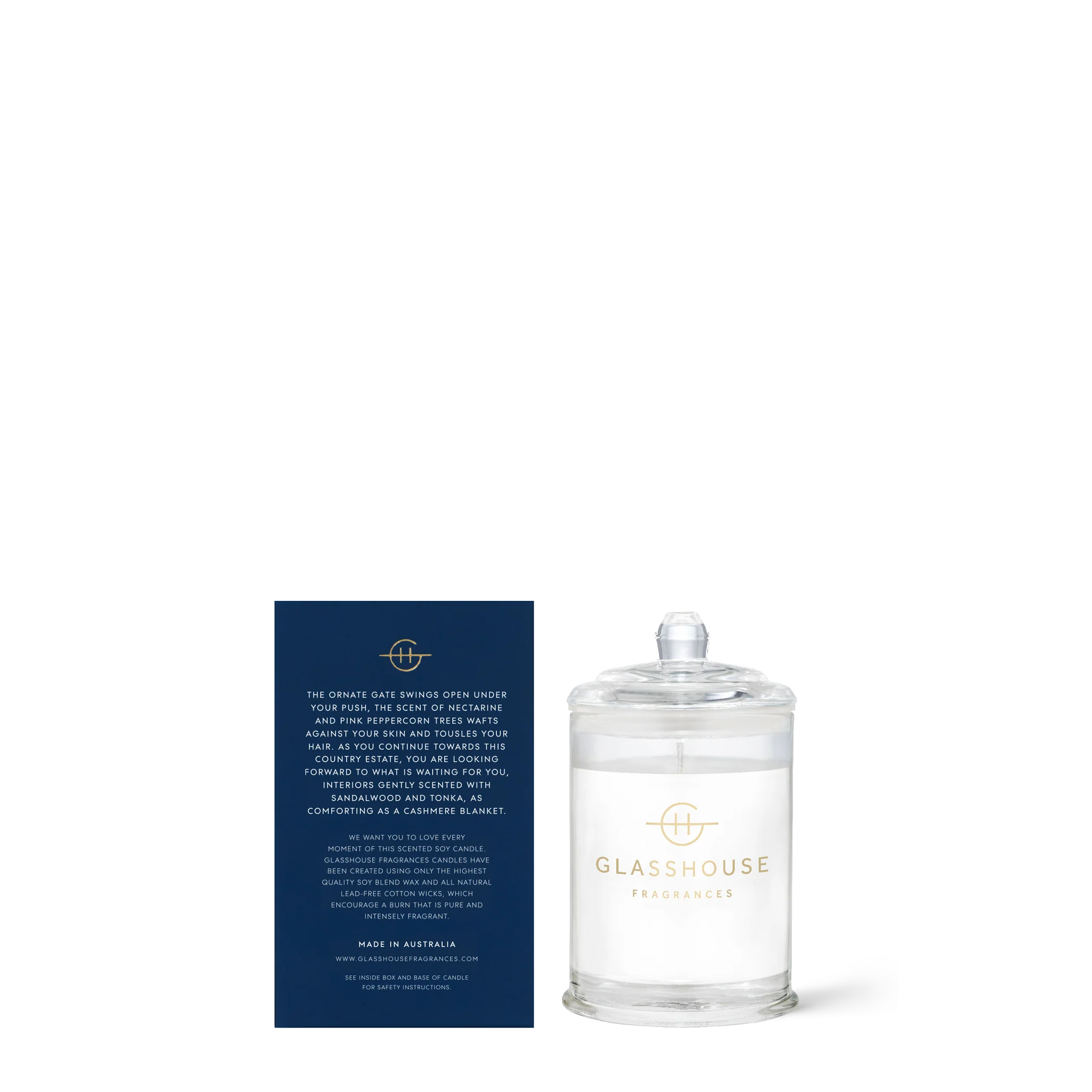 COUNTRY COUTURE | Cashmere & Nectarine | 60g Soy Mother's Day Limited Edition Candle