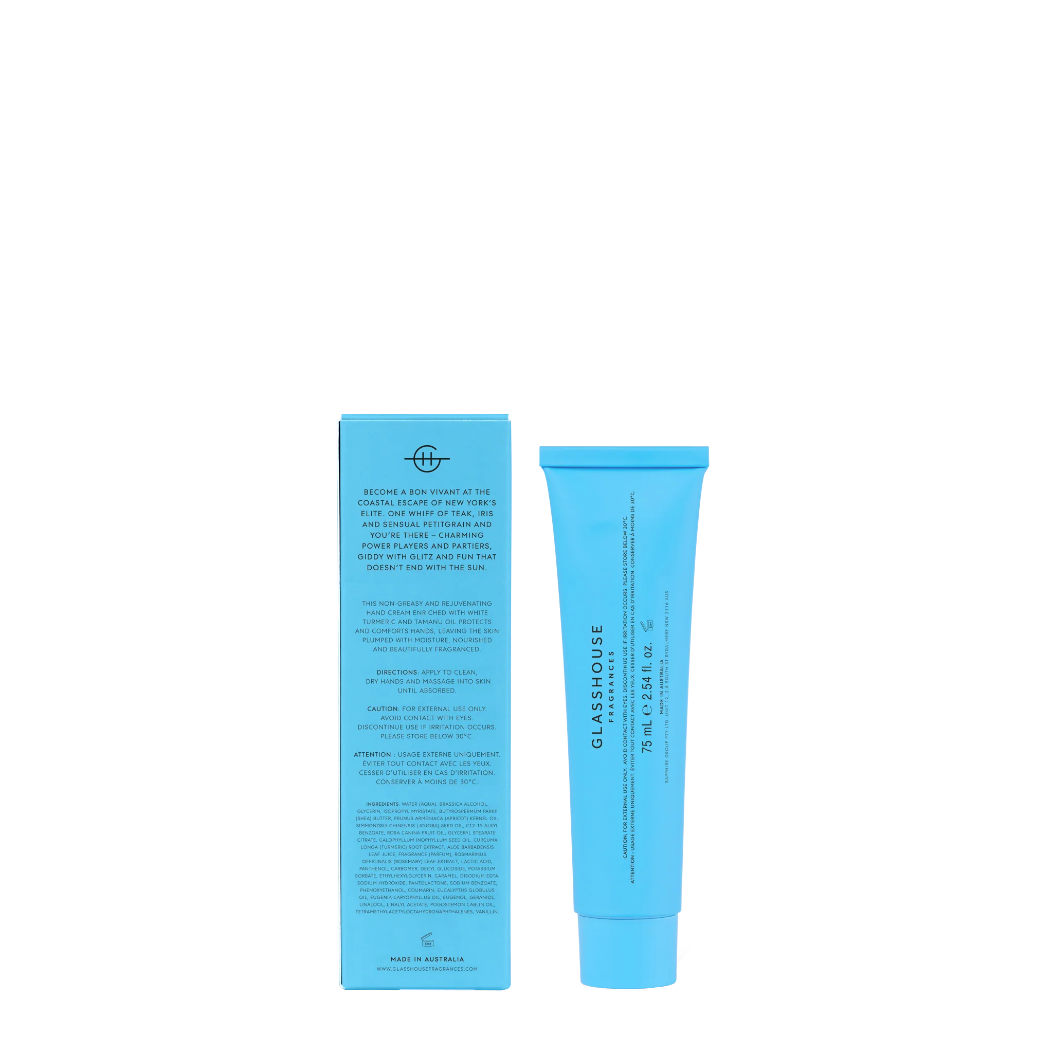 THE HAMPTONS | Teak & Petitgrain | 75mL Hand Cream