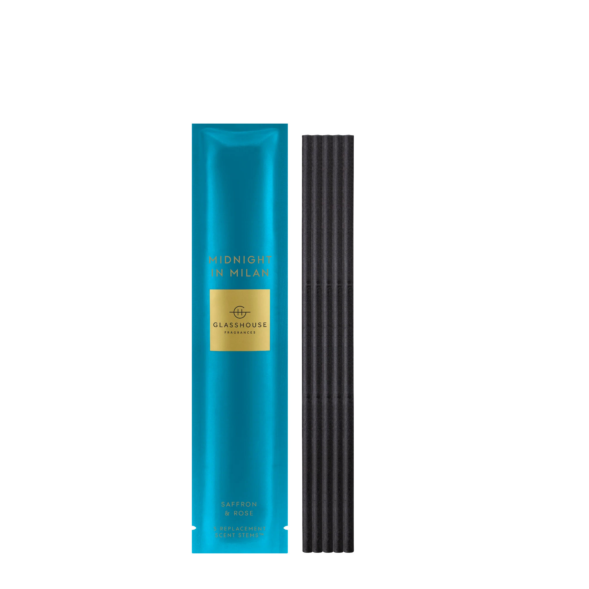 MIDNIGHT IN MILAN | Saffron & Rose | Replacement Scent Stems