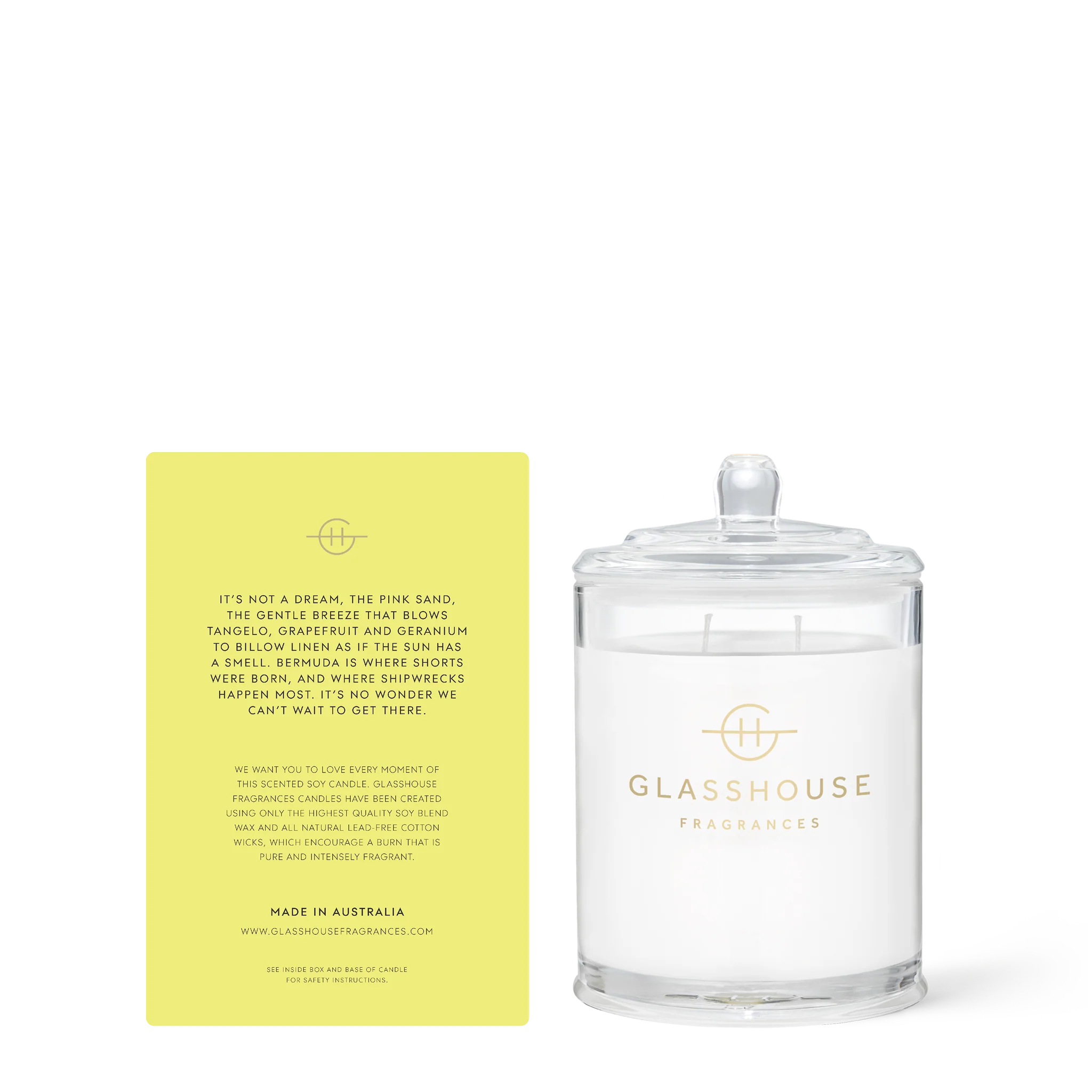 SUNKISSED IN BERMUDA | Tangelo & Geranium | 380g Soy Candle