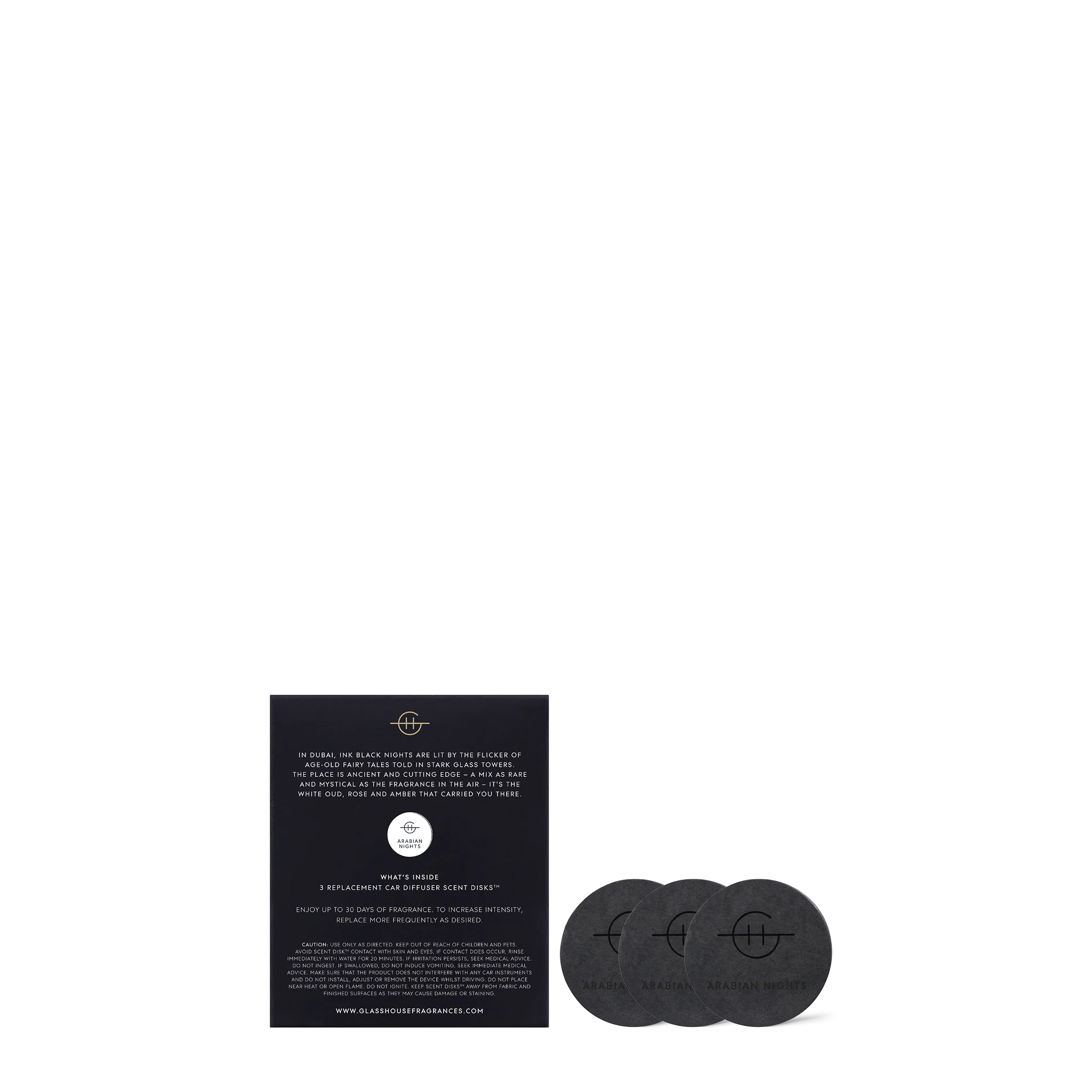 ARABIAN NIGHTS | White Oud | Replacement Car Scent Disk