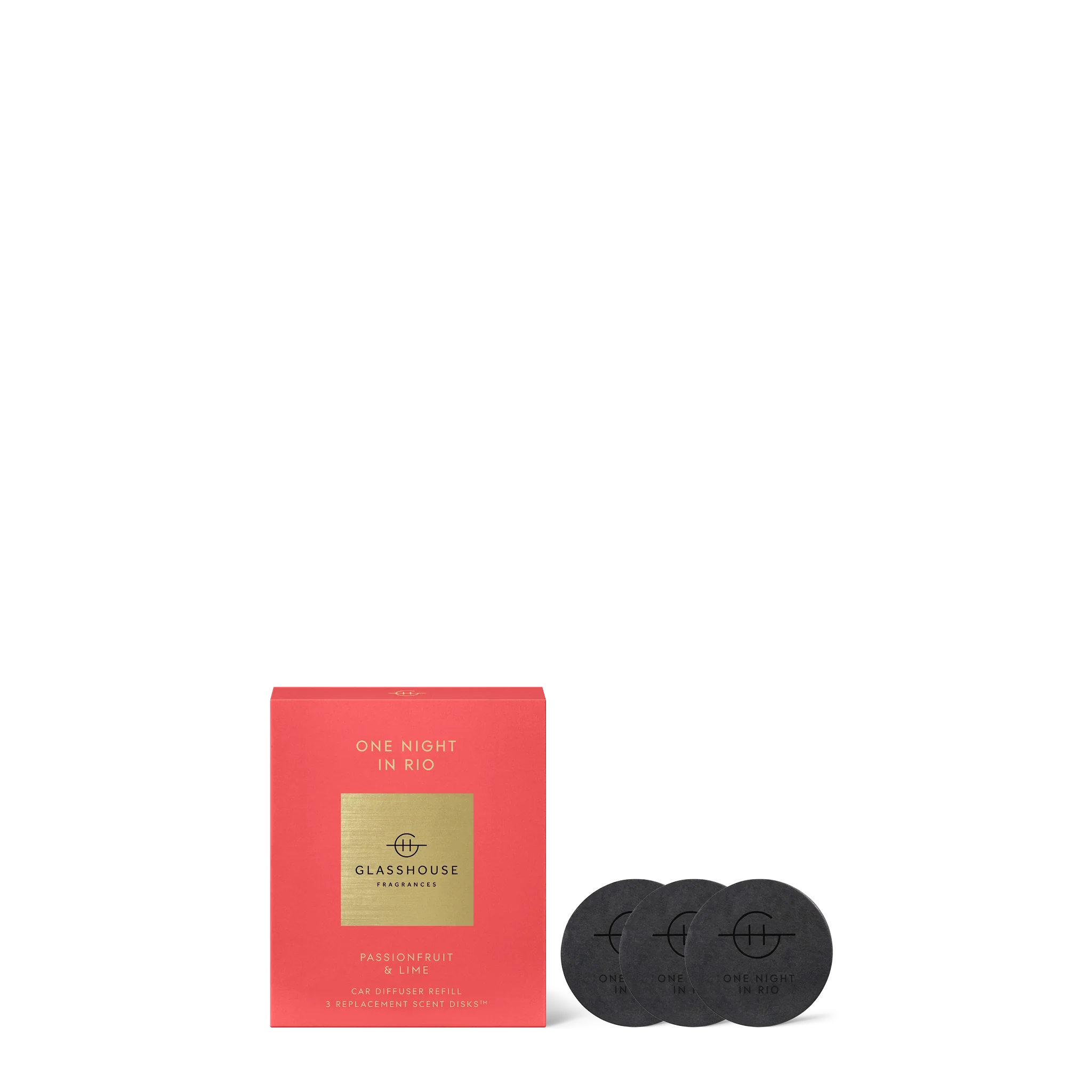 ONE NIGHT IN RIO | Passionfruit & Lime | Replacement Car Scent Disk