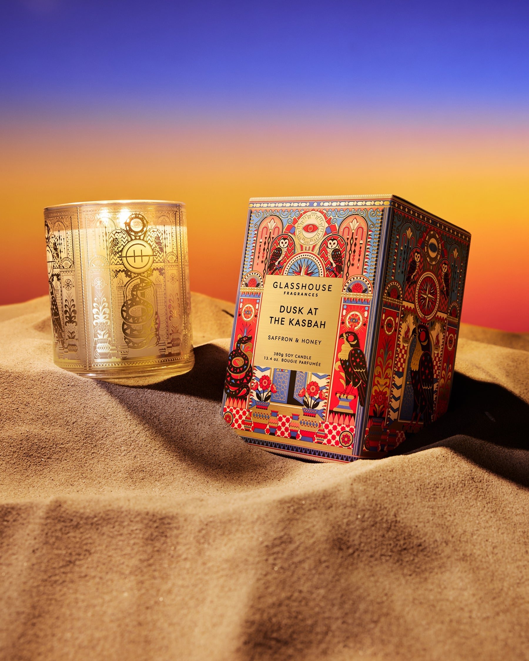 Dusk At The Kasbah 380g Candle second angle
