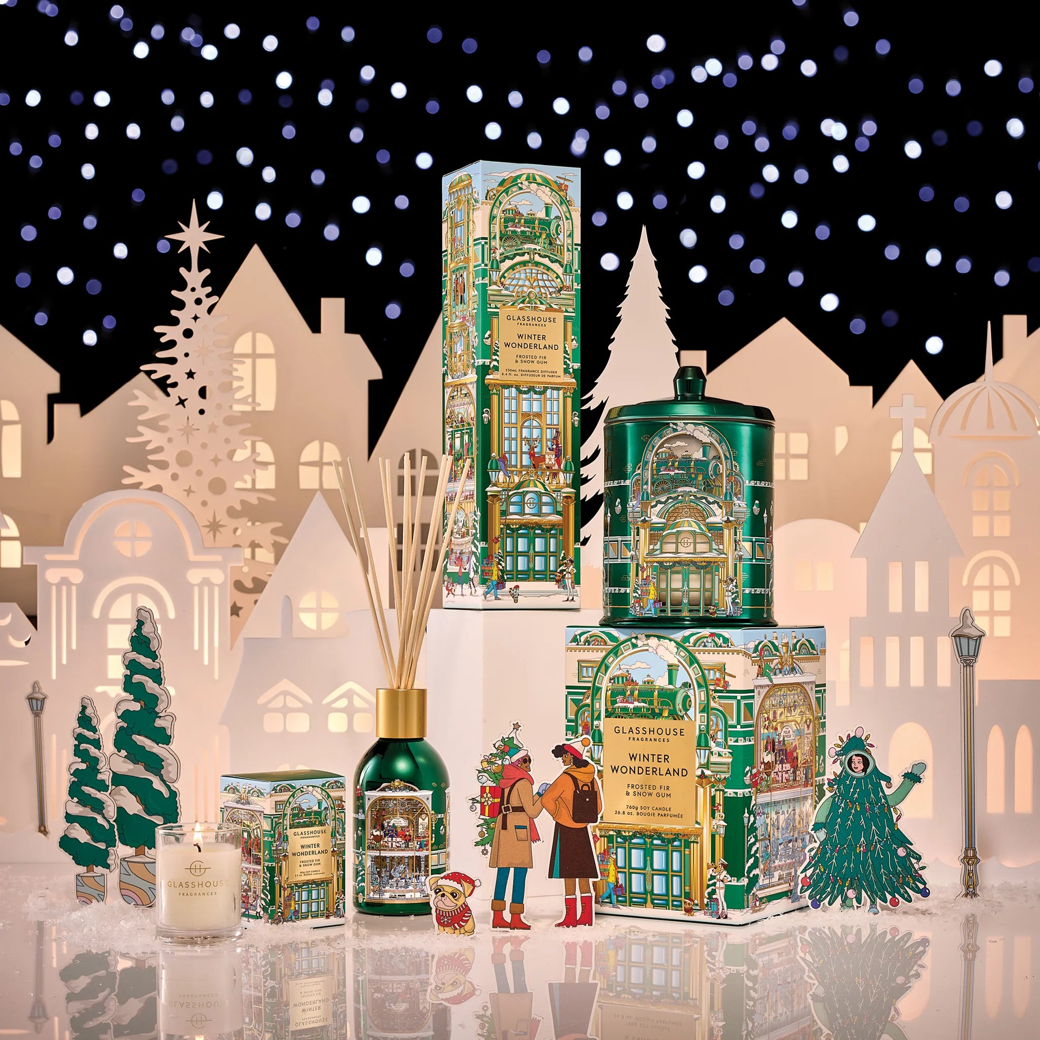 WINTER WONDERLAND | Frosted Fir & Snow Gum | Tree Scent Stems