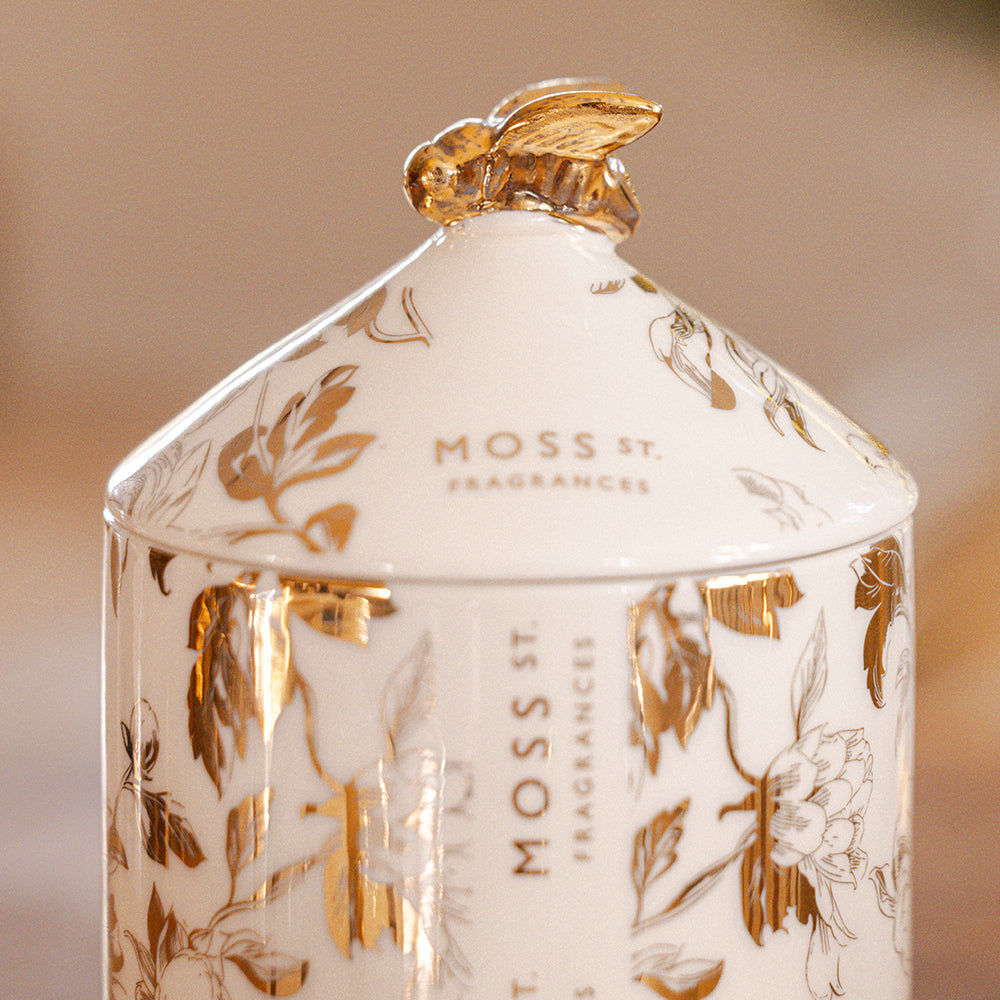 HONEYED MUSK & LILY | 360g Ceramic Candle | Christmas 2026