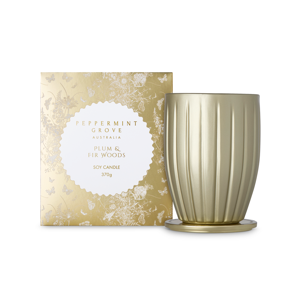 PLUM & FIR WOODS | 370g Soy Candle | Christmas 2026