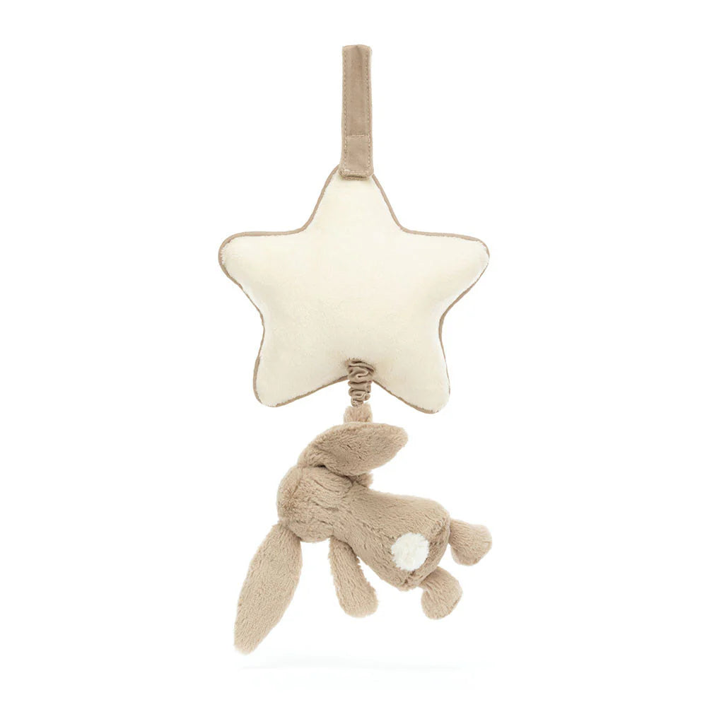 Bashful Beige Bunny Musical Pulldown