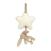 Bashful Beige Bunny Musical Pulldown