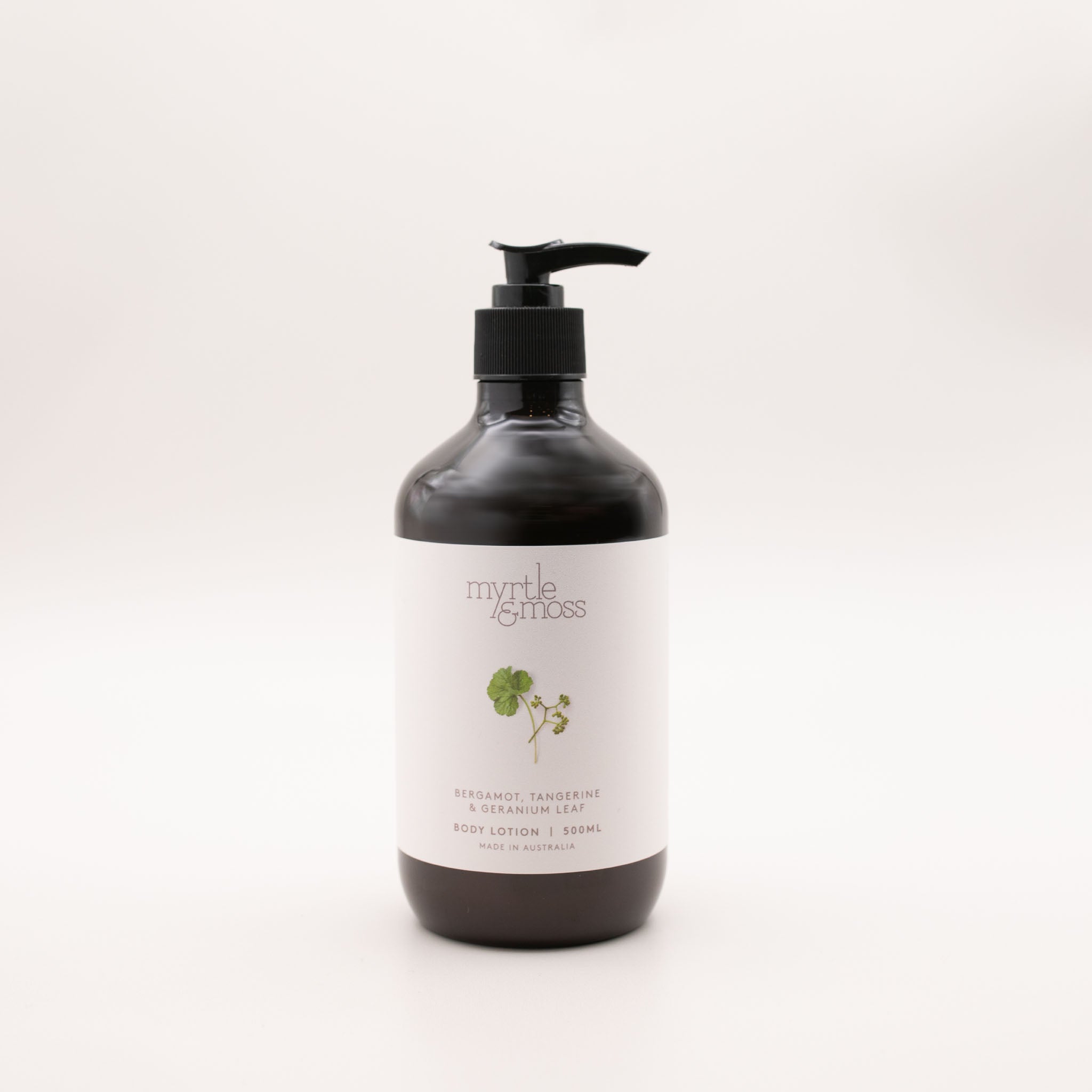 Myrtle & Moss Body Lotion 500ml Bergamot Rind Tangerine Geranium Leaf