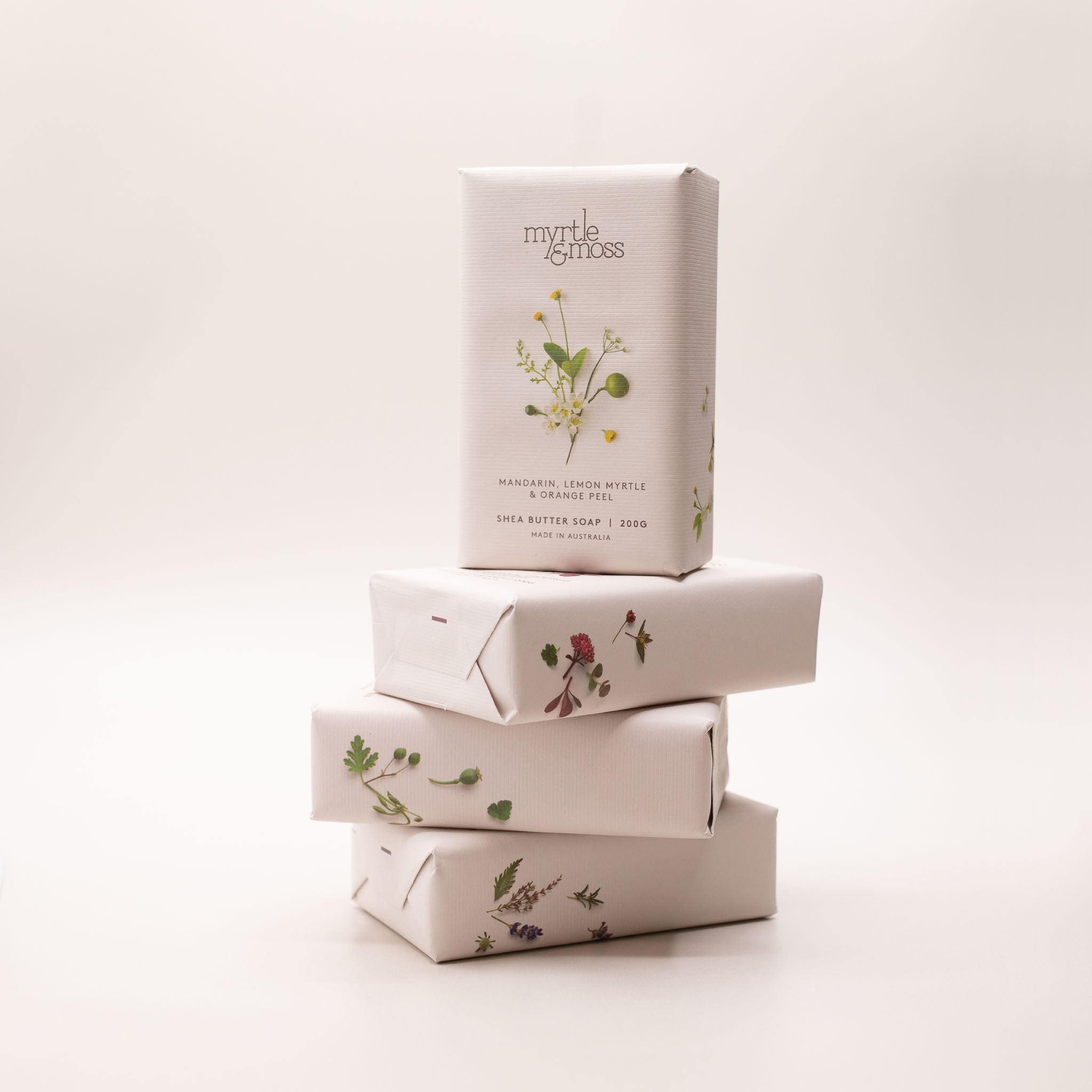 Myrtle & Moss Shea Butter Soap Mandarin wrapped