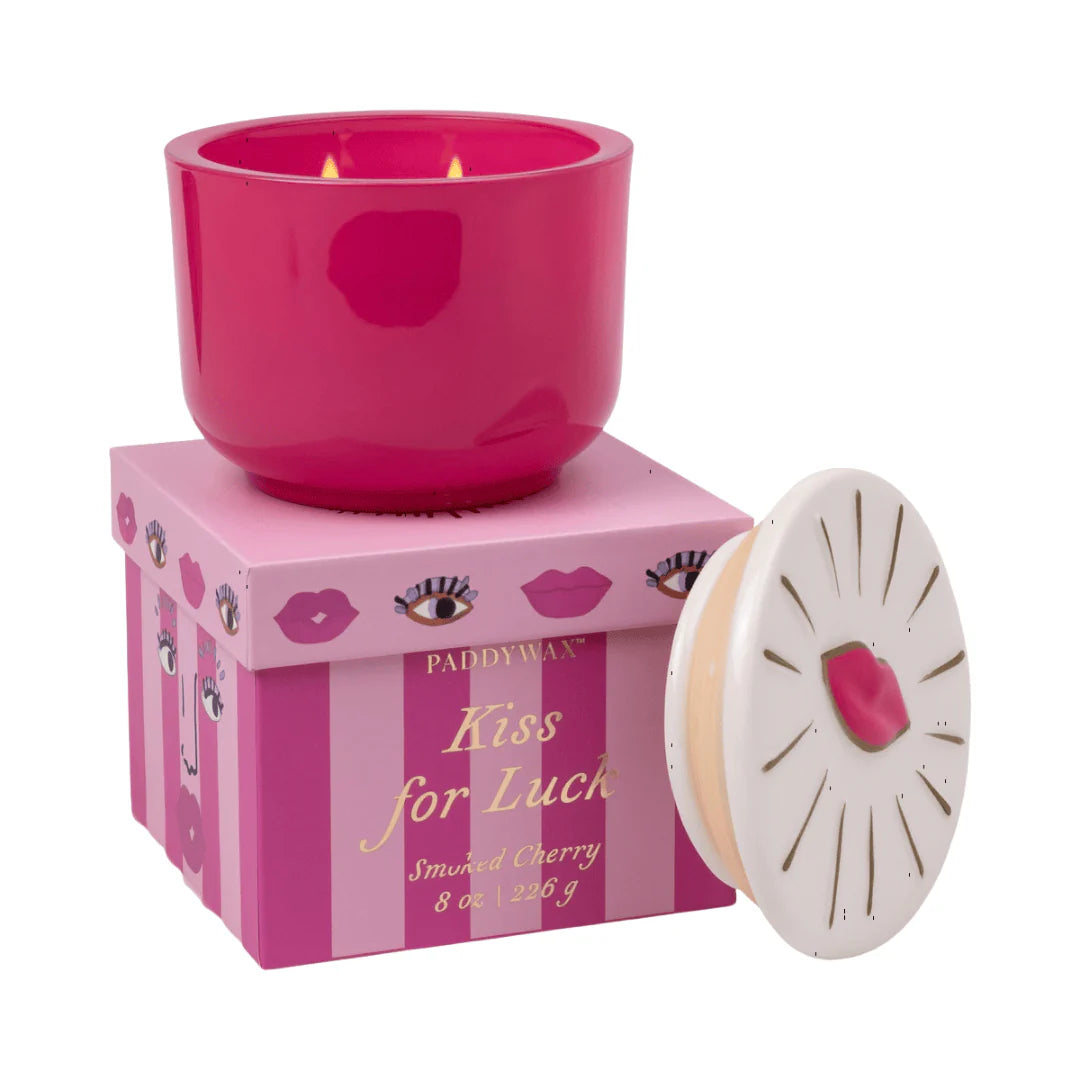 Smoked Cherry Charmed Candle 226g - Lips