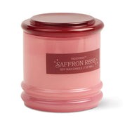 Saffron Rose Stacked Glass Candle 198g