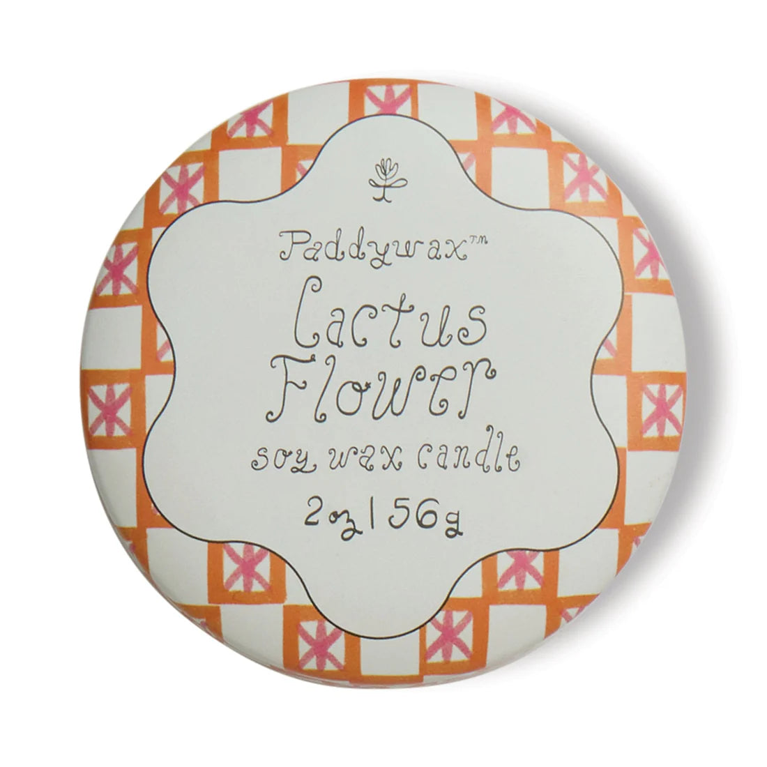 Cactus Flower Tulip Printed Tin Candle 56g