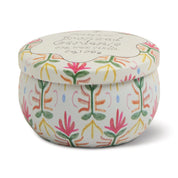 Bronzed Gardenia Tulip Printed Tin Candle 56g