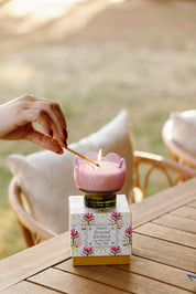 Bronzed Gardenia Tulip Glass Candle 155g
