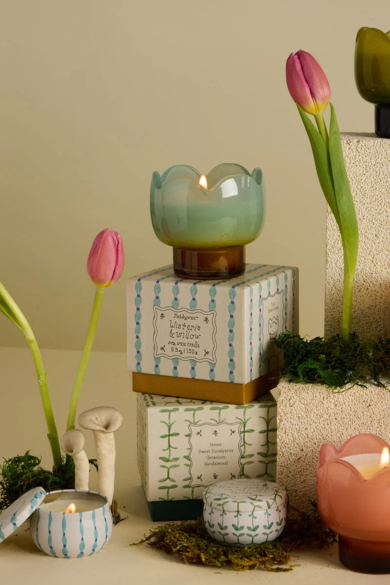 Wisteria & Willow Tulip Printed Tin Candle 56g