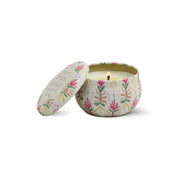 Bronzed Gardenia Tulip Printed Tin Candle 56g