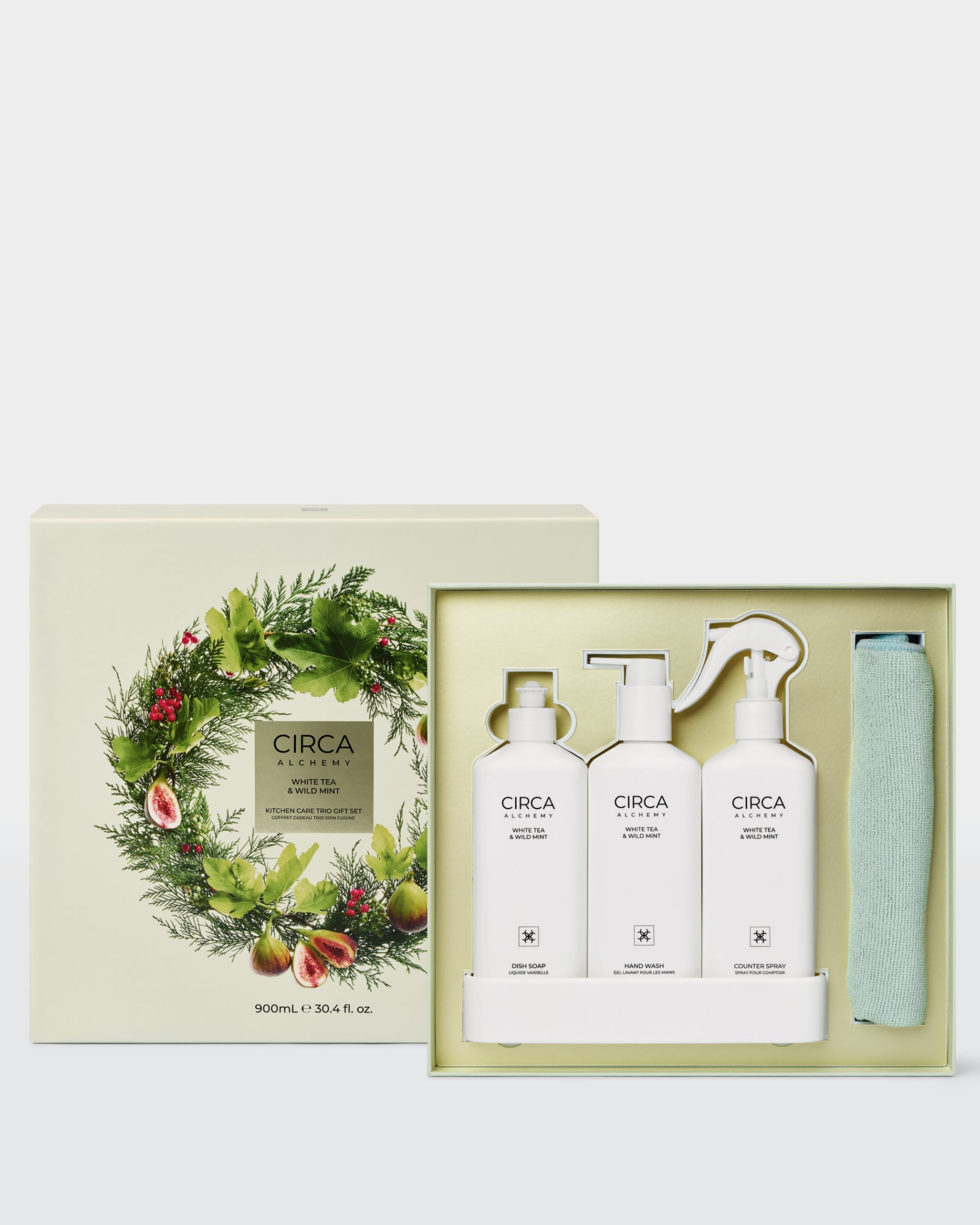 WHITE TEA & WILD MINT | Kitchen Trio Gift Set 900mL