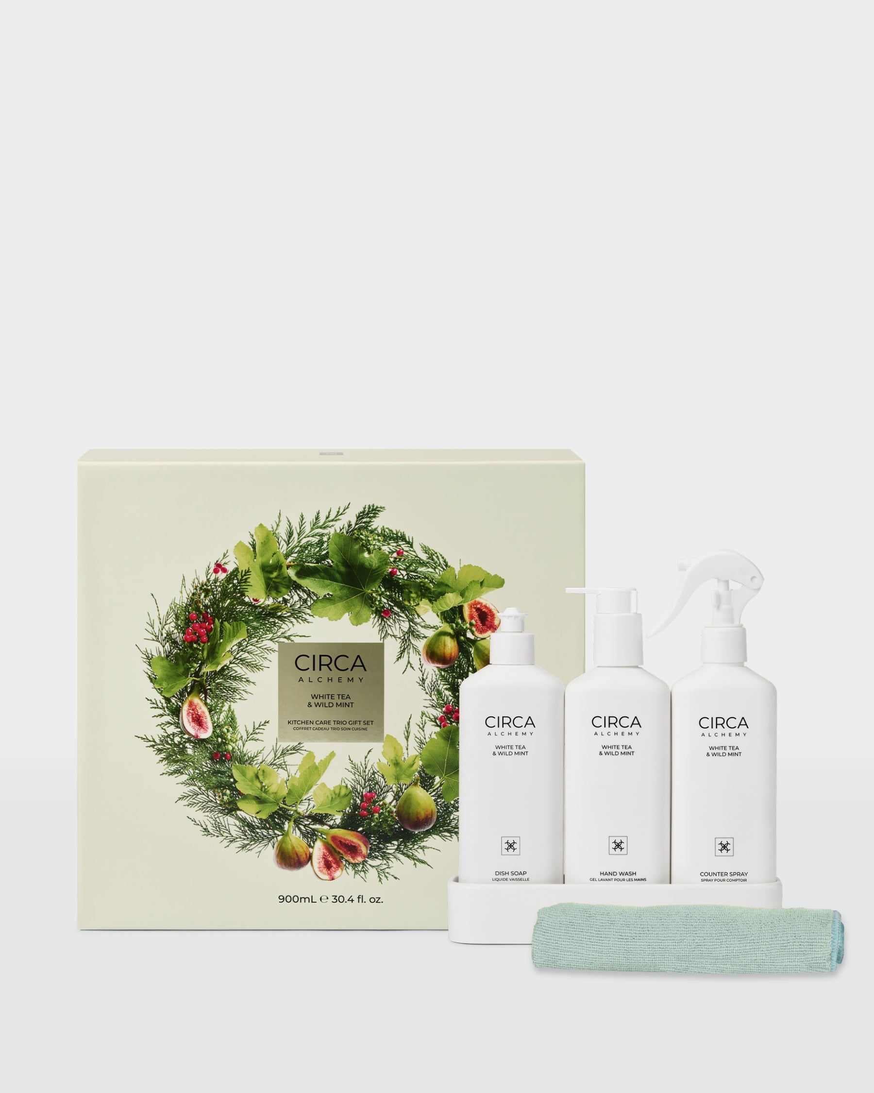WHITE TEA & WILD MINT | Kitchen Trio Gift Set 900mL