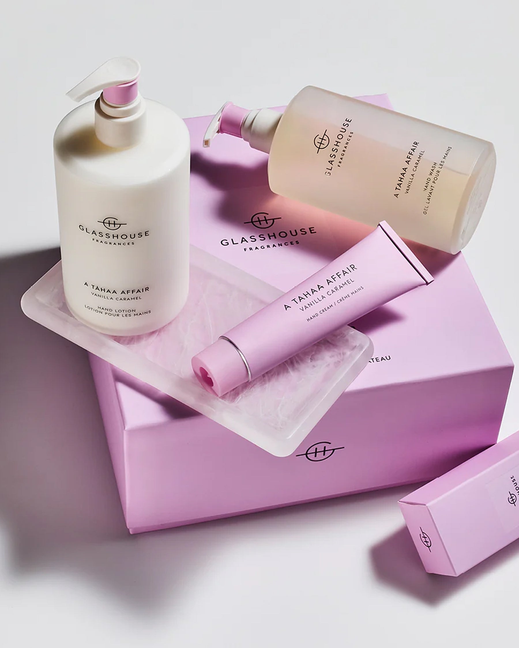 A Tahaa Affair Hand Wash, Hand Lotion & Tray Set