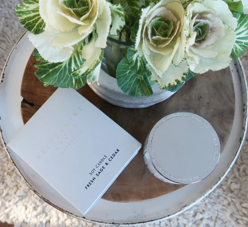 FRESH SAGE & CEDAR | 60g Soy Candle
