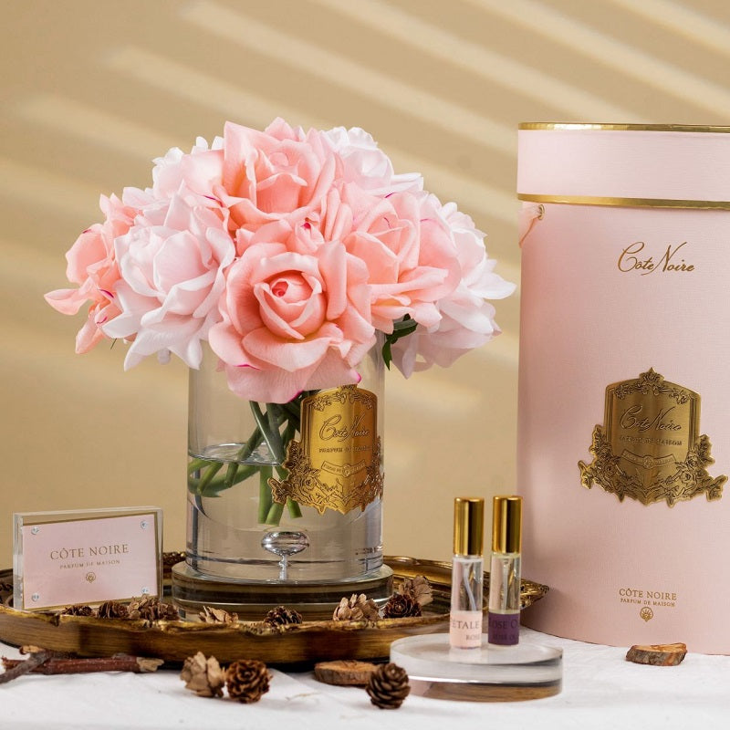 Luxury Grand Bouquet Gold Badge - Pink Box Mixed Pinks