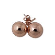 Ball Studs Earrings (Various Sizes) - Rose Gold